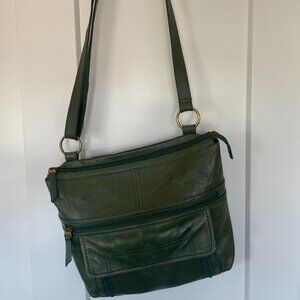 Fossil Leather Messenger Bag